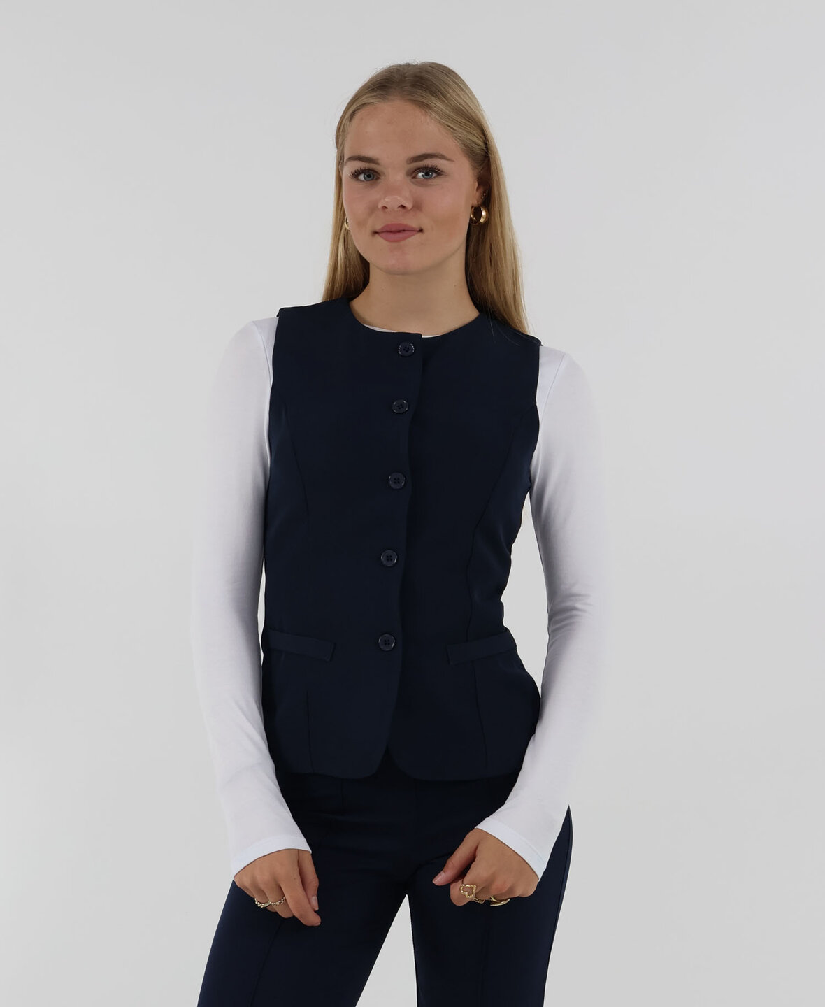 Sanne Gilet Navy Blue