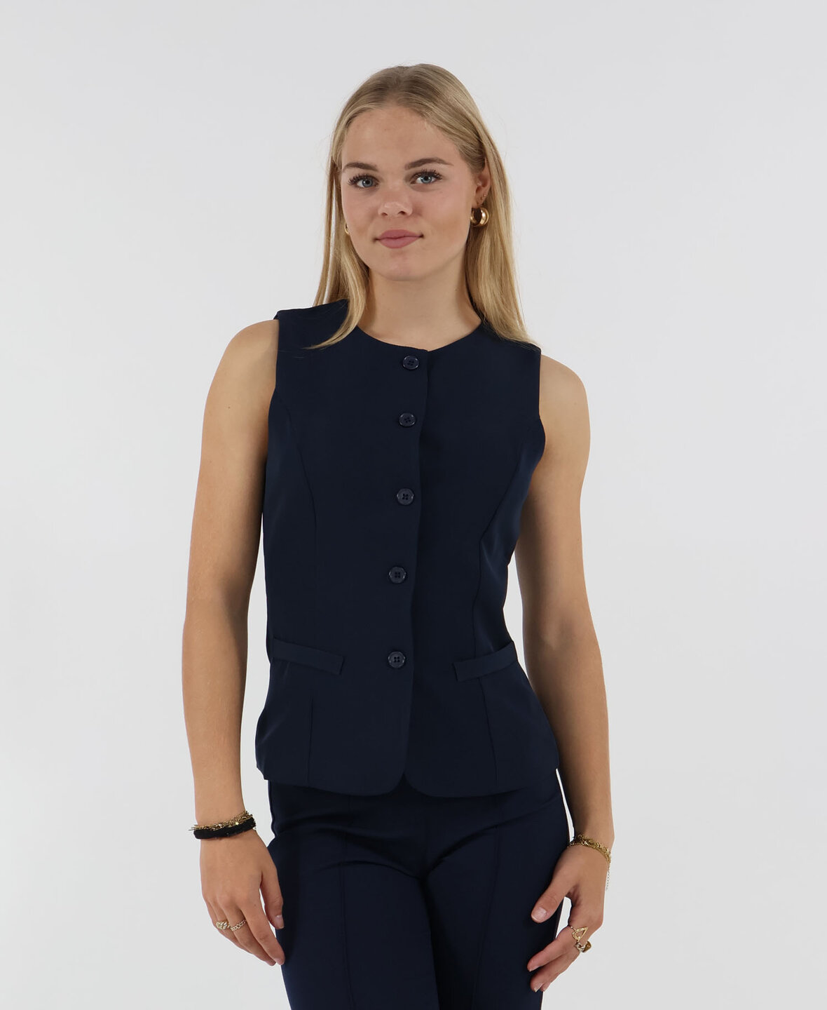 Sanne Gilet Navy Blue