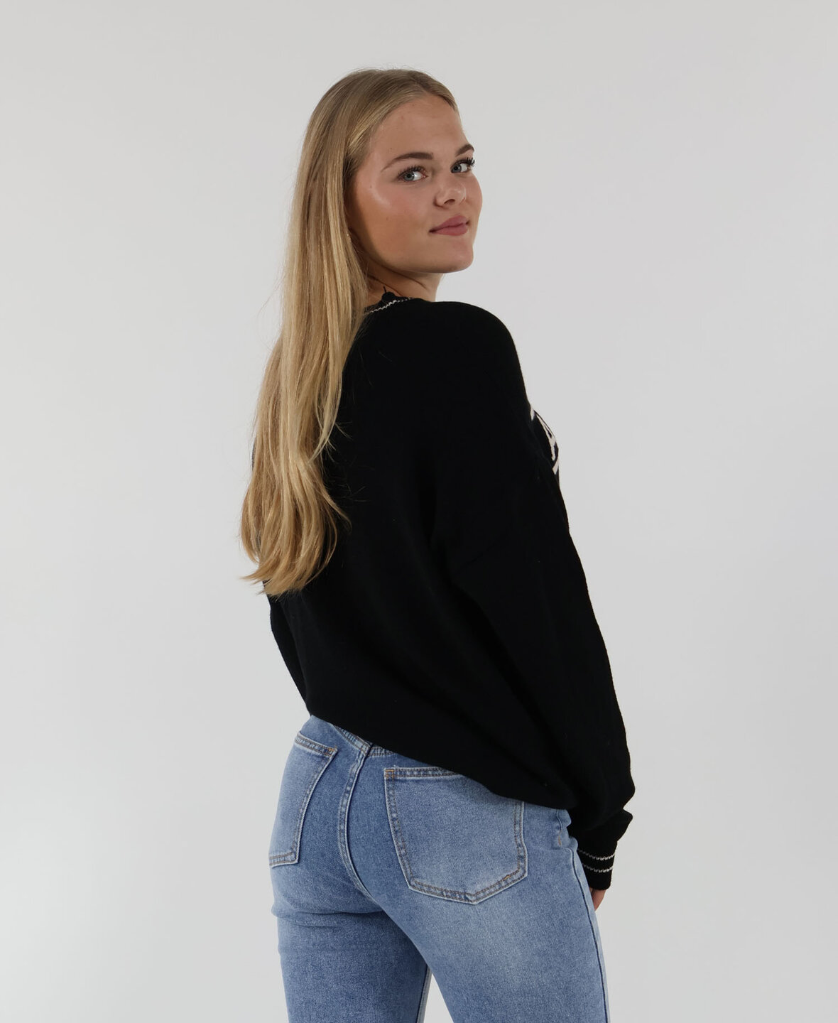 Amour Sweat Black/Beige