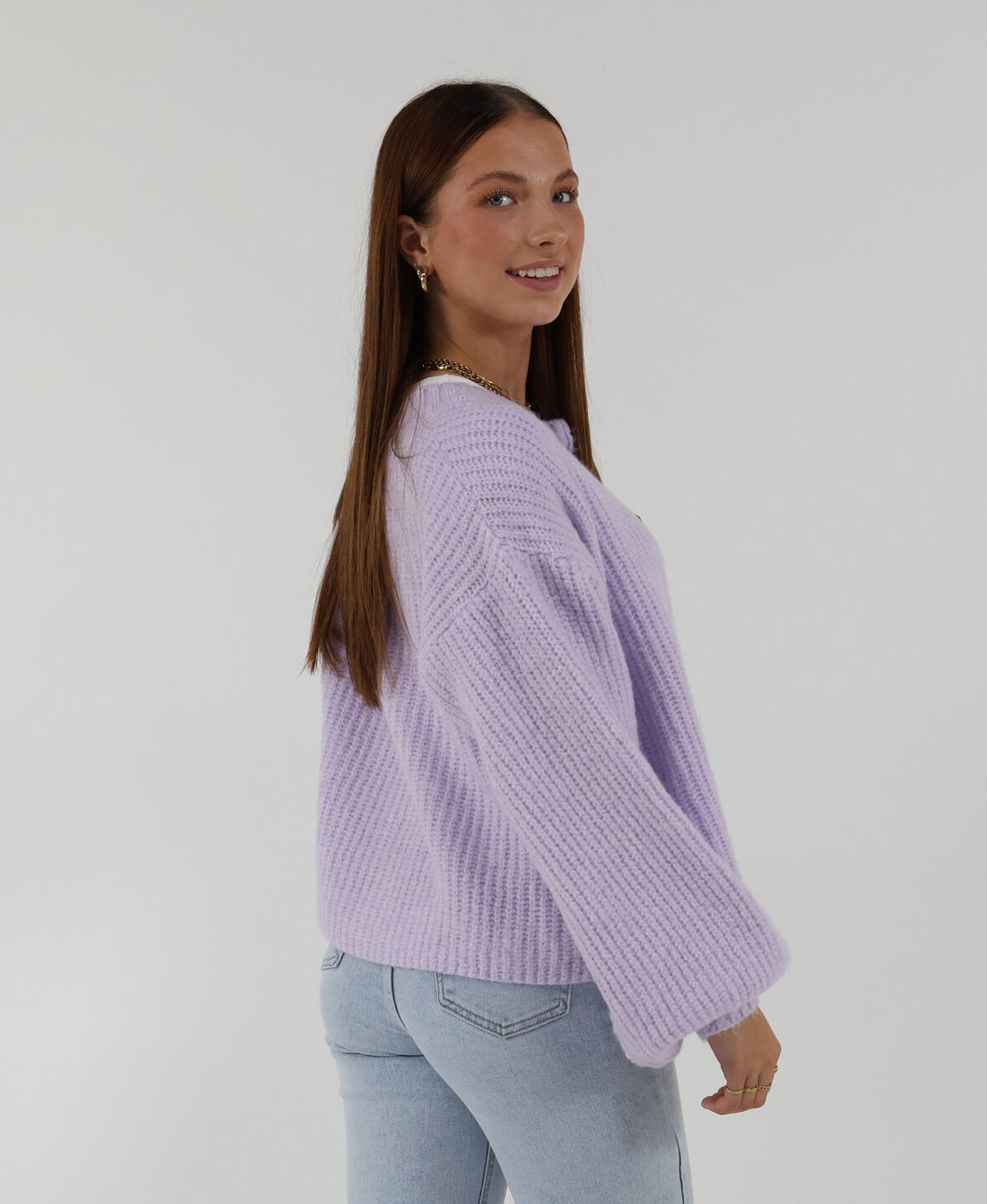 Knit Cardigan Lila