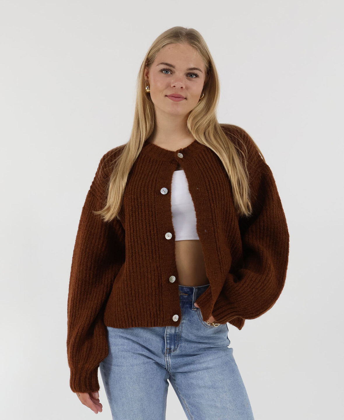 Knit Cardigan Choco