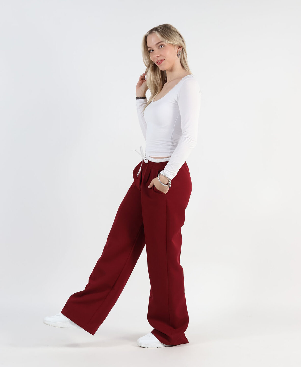 Wide Leg Boxer Pants Bordeau (REGULAR)