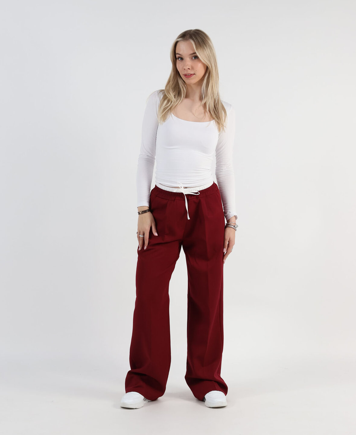 Wide Leg Boxer Pants Bordeau (REGULAR)