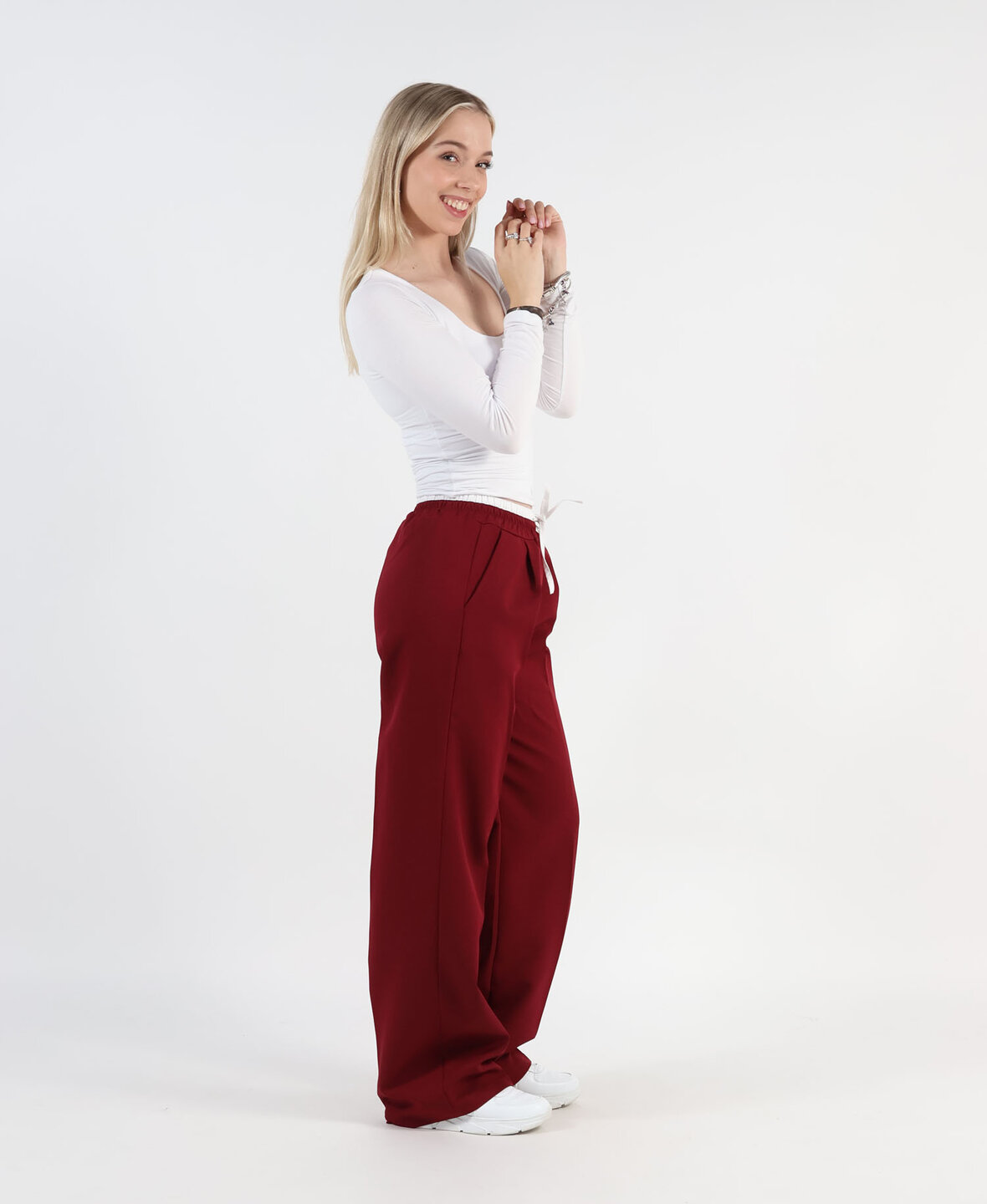 Wide Leg Boxer Pants Bordeau (REGULAR)