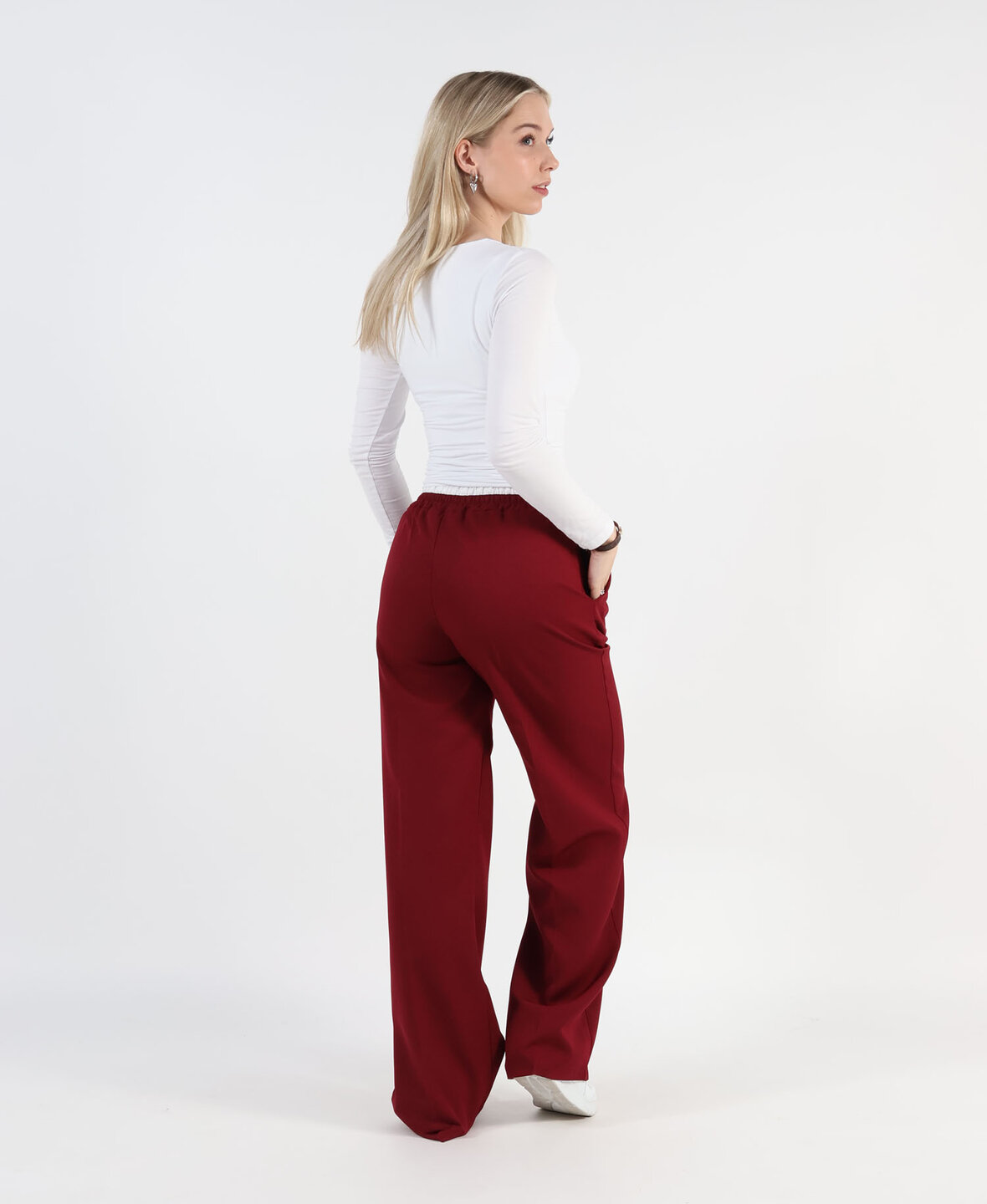 Wide Leg Boxer Pants Bordeau (REGULAR)