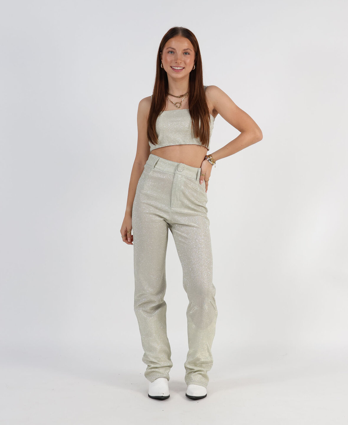 Sanne Glam Pants Silver