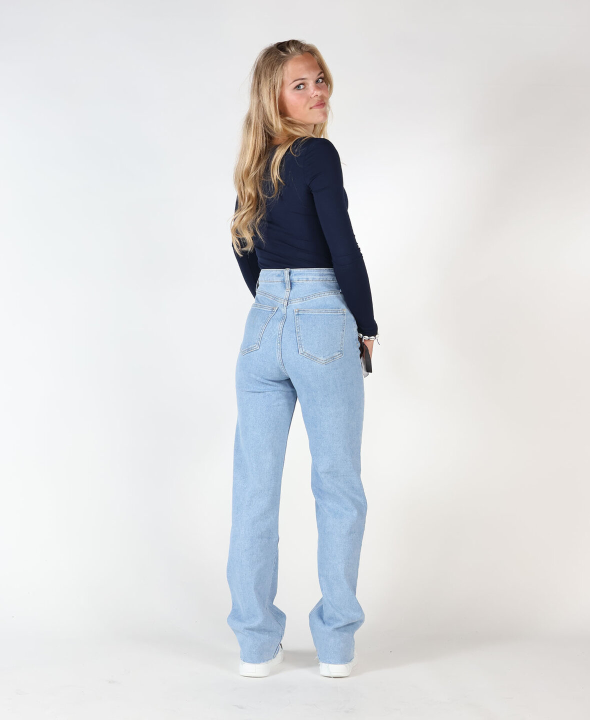 Sparkle Diamond Straight Leg Jeans Blue 2072 (REGULAR)