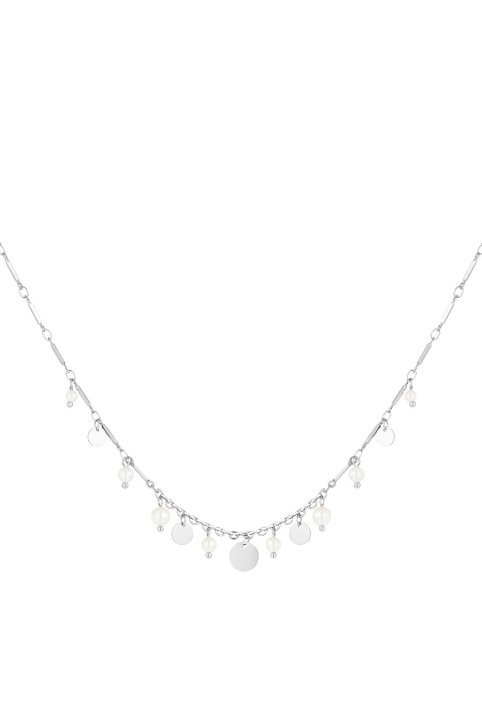 Necklace Coined Elegance Silver