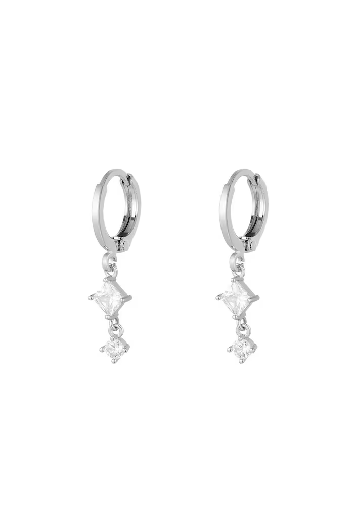 Earrings Sparkle Zirkonia Zilver