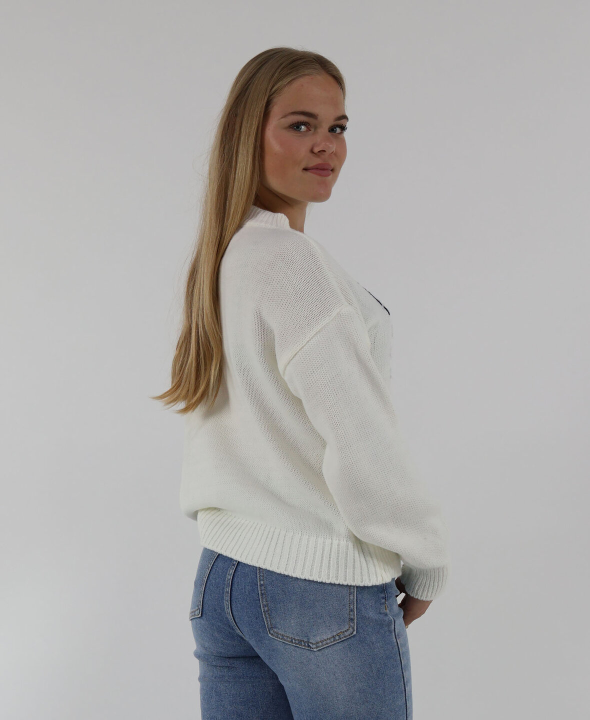 USA Lurex Sweat White