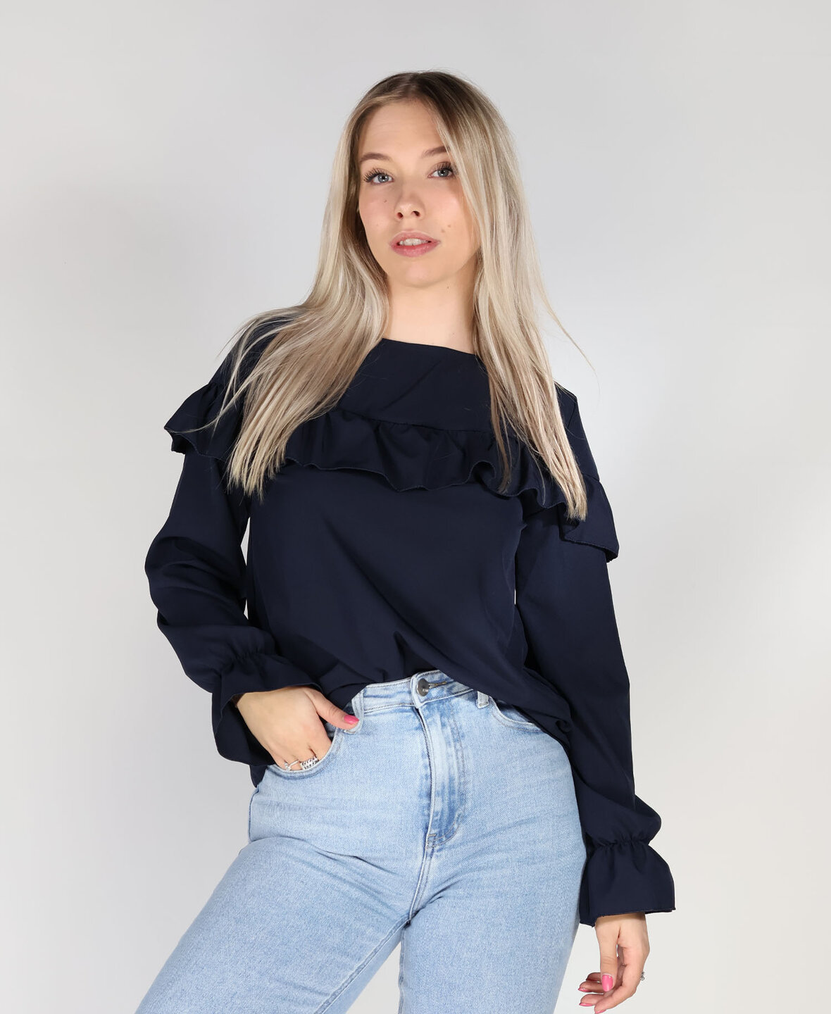 Rhodos Blouse Navy Blue