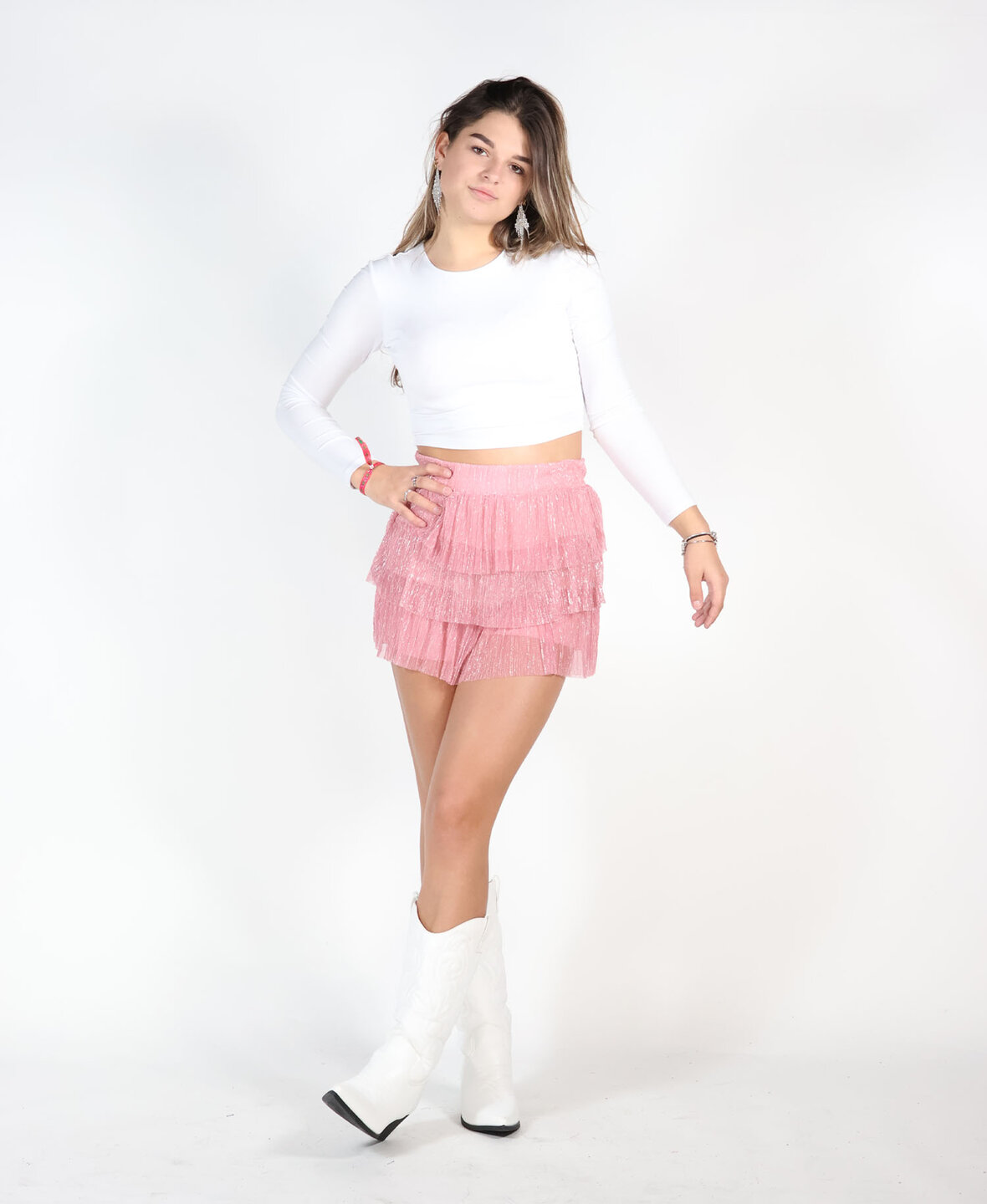 New York Sparkle Skort Pink