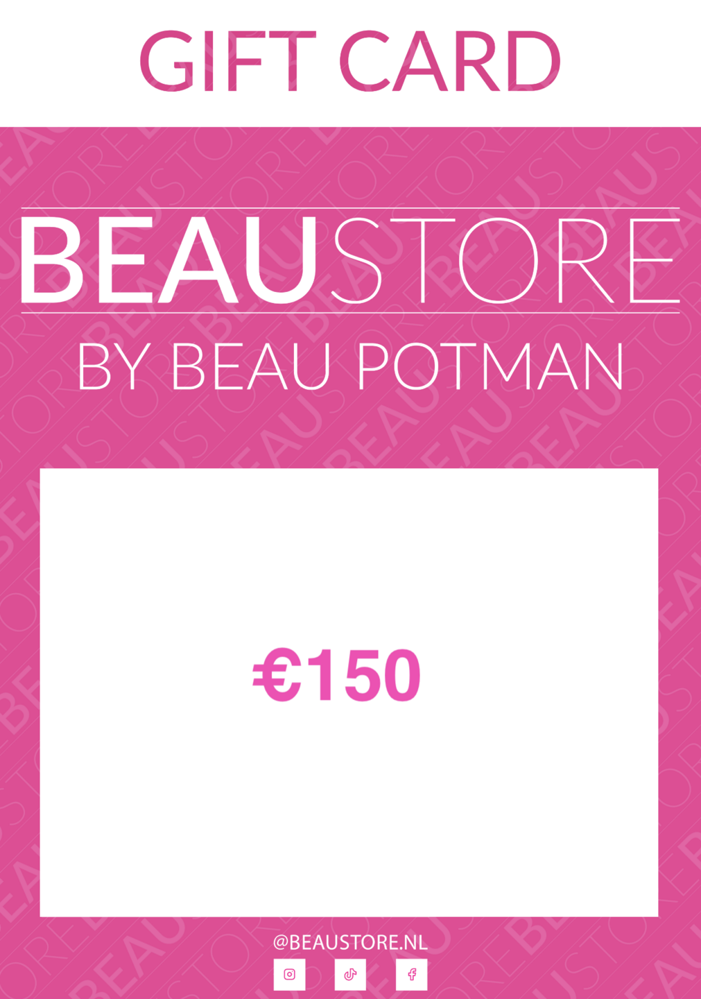 Gift card &euro;150