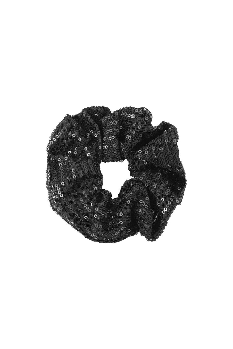 Glitter Scrunchie Black