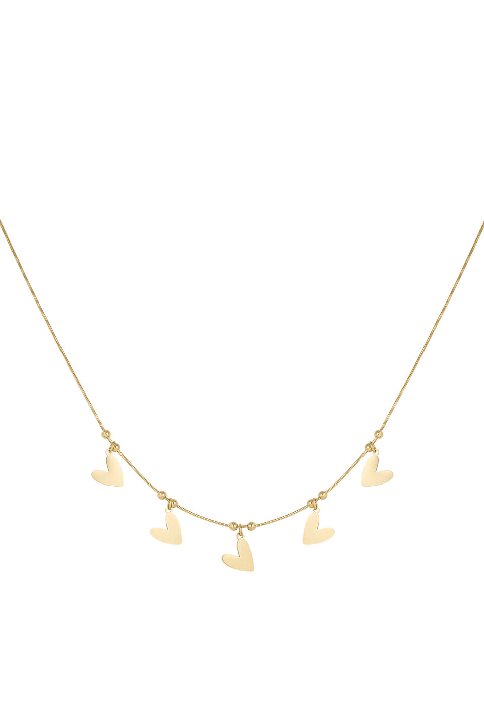 Heart To Heart Necklace Gold