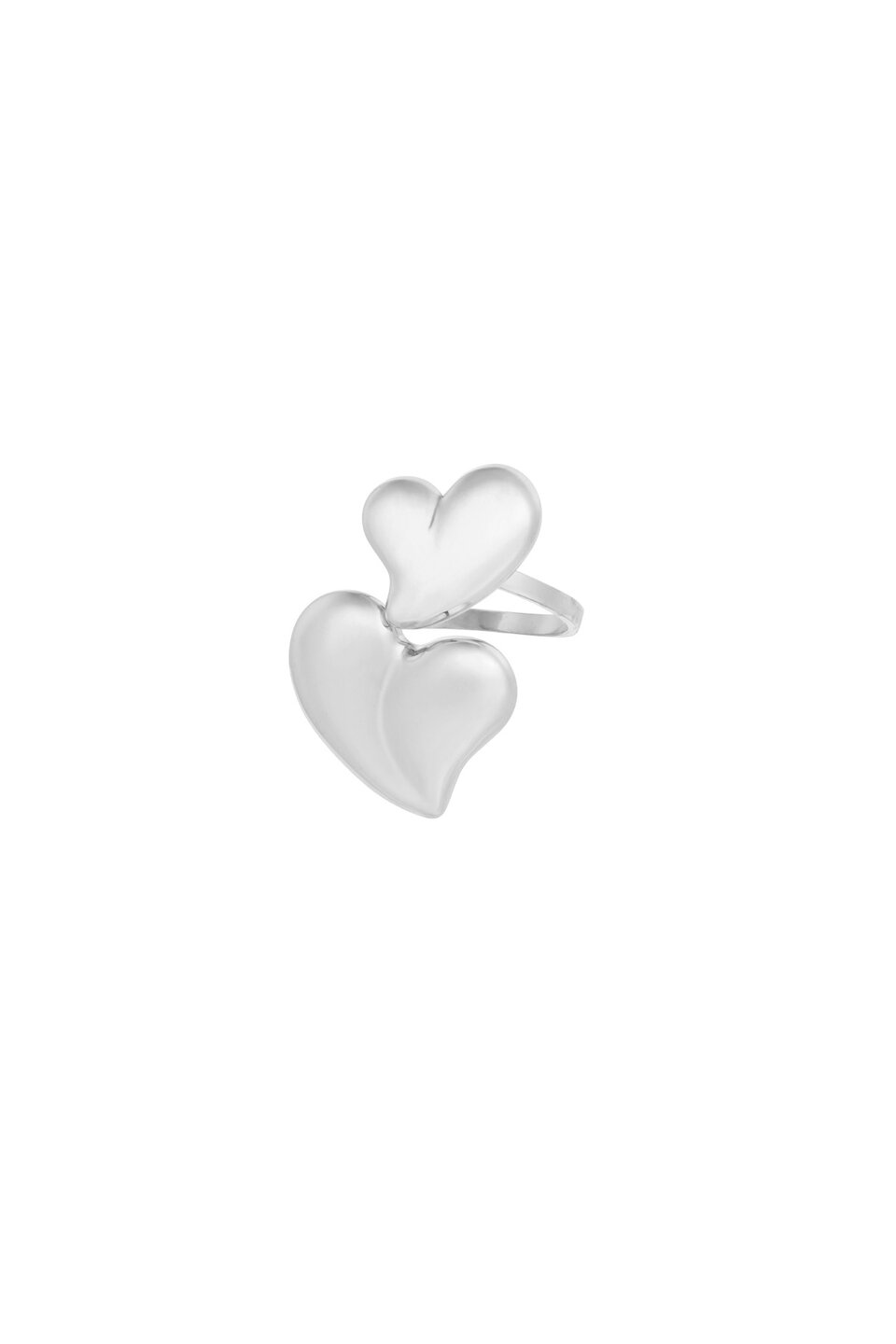 Double Love Ring Silver