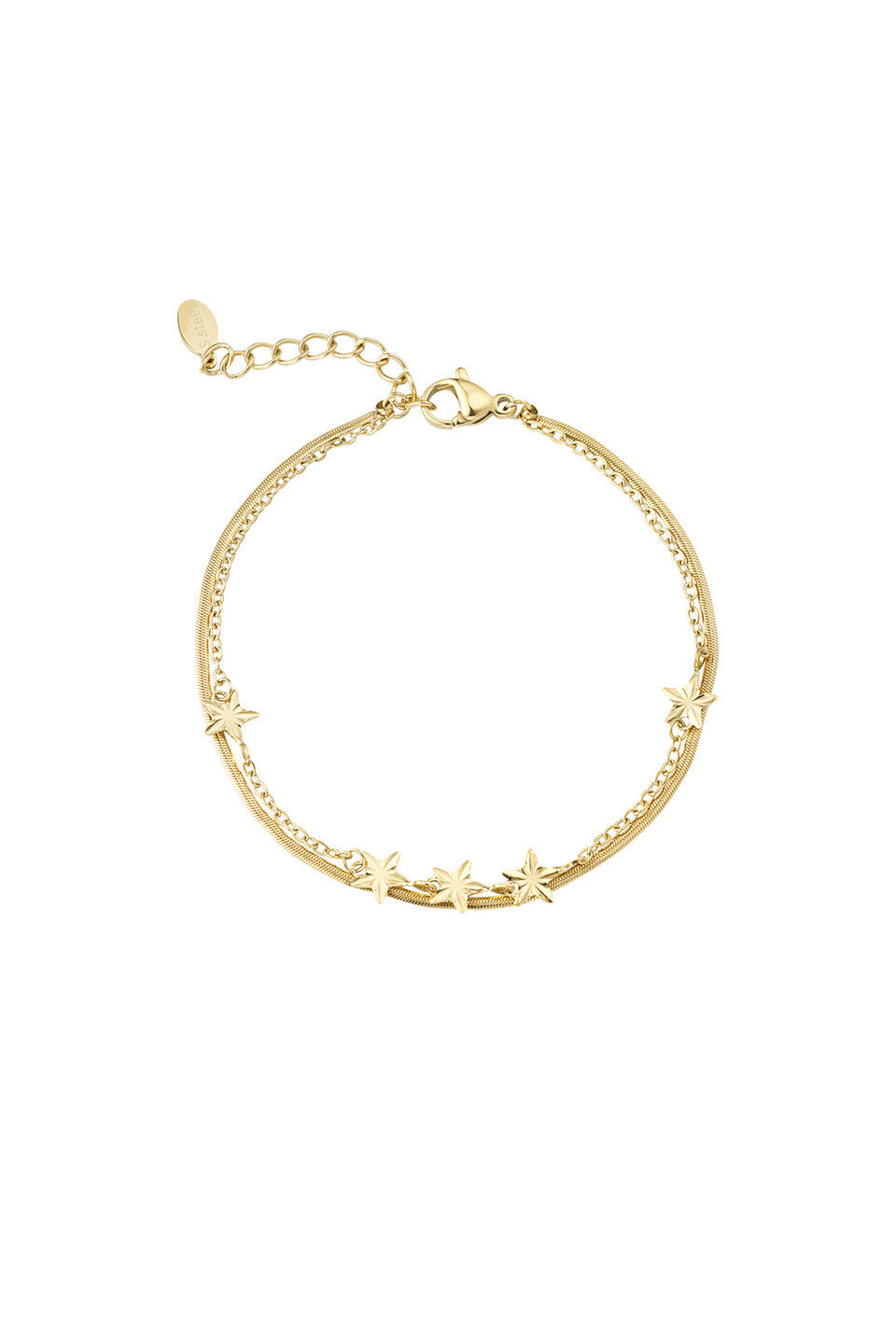 Stars Layer Bracelet Gold