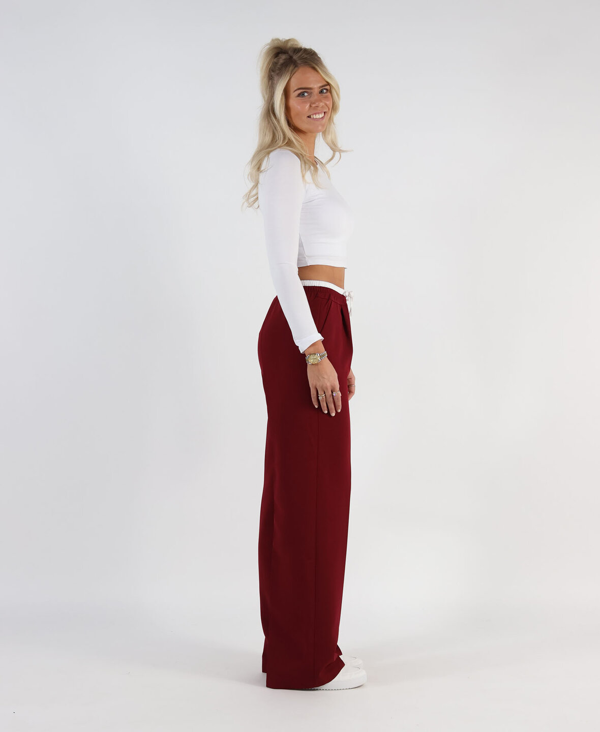 Wide Leg Boxer Pants Bordeau (TALL)