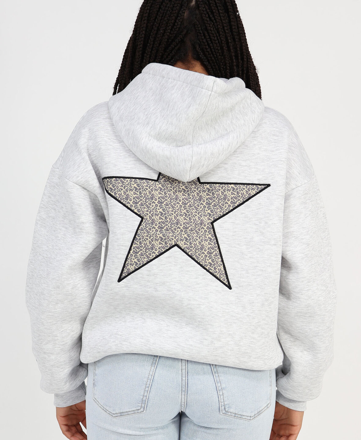 Star Hoodie Lightgrey