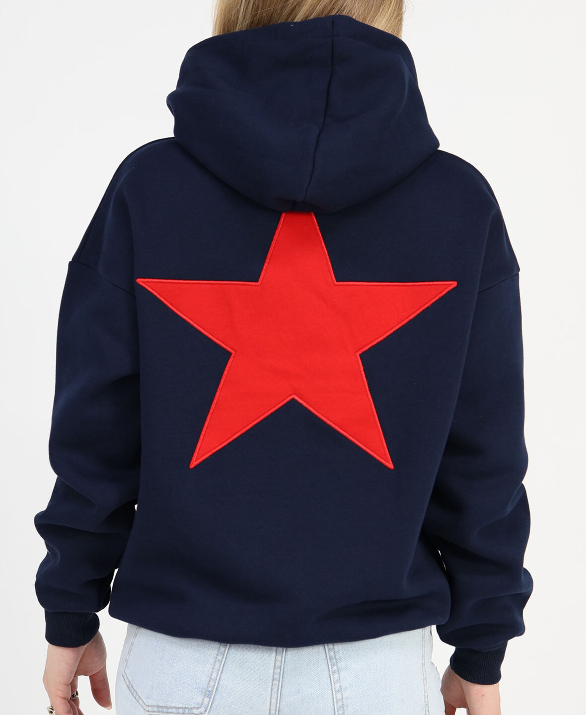 Star Hoodie Navy Blue