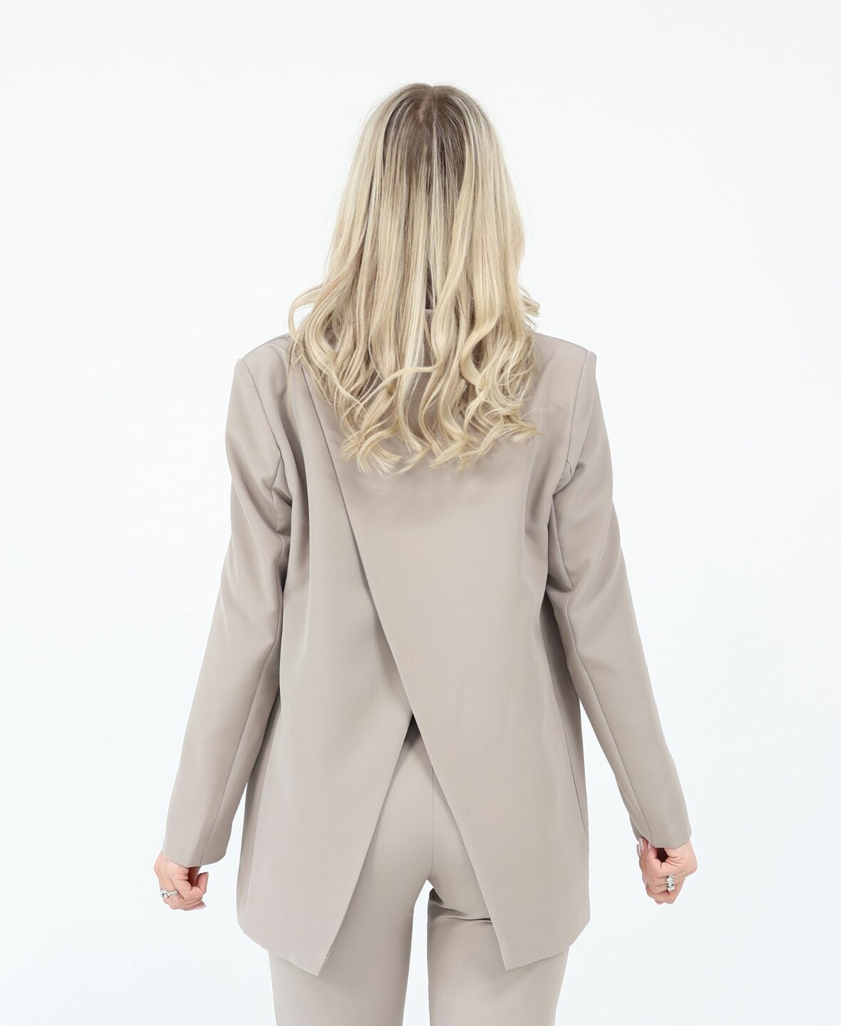 Sanne Split Blazer Light Taupe