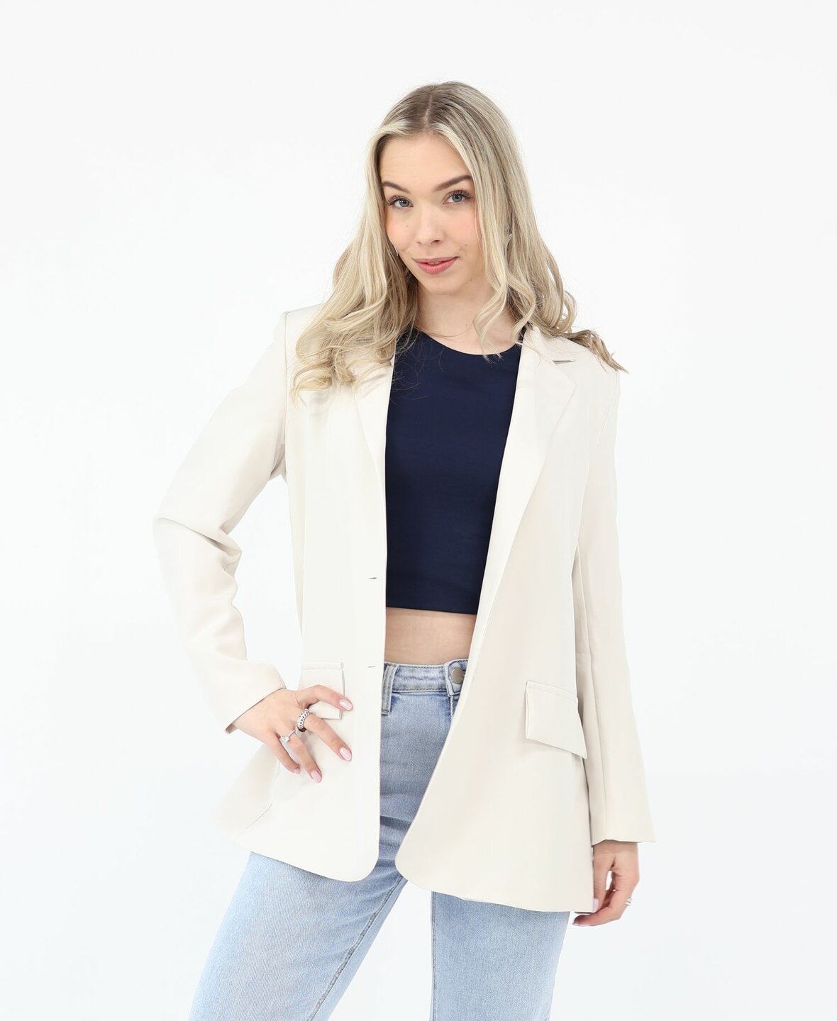 Sanne Split Blazer Beige