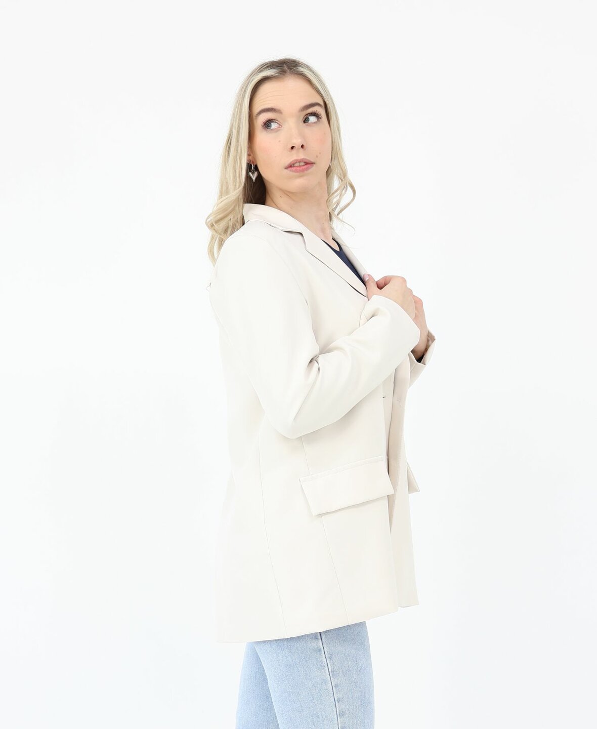 Sanne Split Blazer Beige