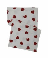 All over Hearts Neckwarmer White